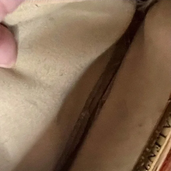 Valentina Leather Triple Entry Crossbody Purse Bag Mad in Italy Camel Color - Picture 11 of 11